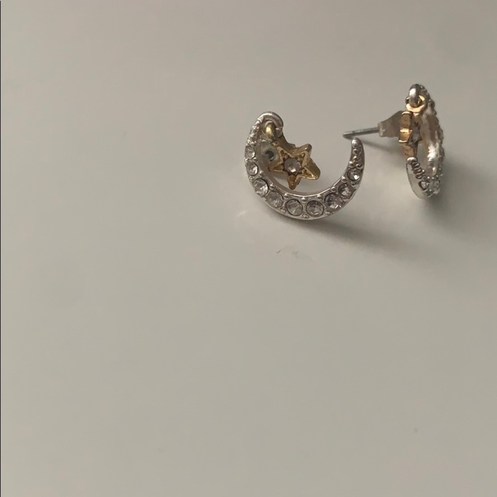 super adorable moon and star earrings